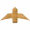 Ekena Millwork Bellingham Rough Sawn Timber Gable Bracket, Western Red Cedar, 36"W x 16"H x 2"D x 6"F, 11/12 Pitch GBW036X16X0206BEL00RWR - alternate 1